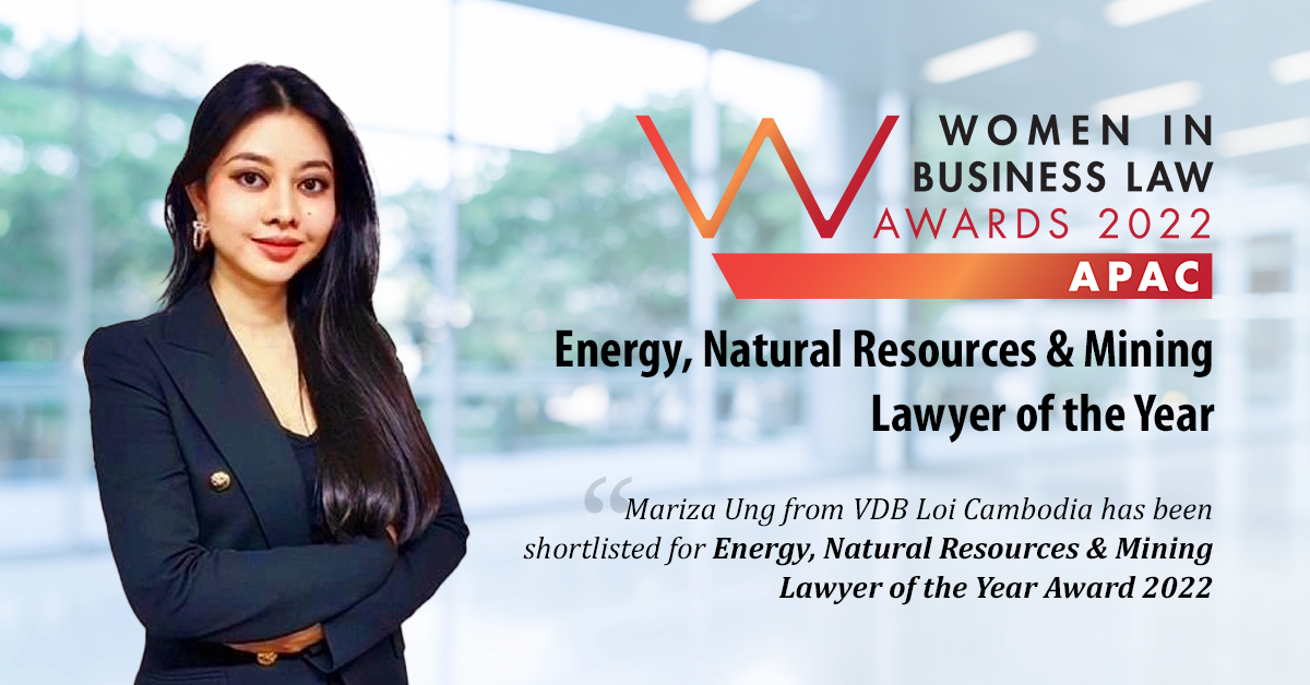 Mariza Ung, Partner, Vdb Loi Cambodia - Shortlisted for Women in Business Law Awards 2022